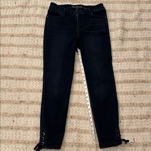 Gloria Vanderbilt Dark blue All Around Slimming Effect Jeans with Ankle Detail
